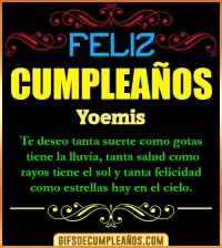 GIF Frases de Cumpleaños Yoemis